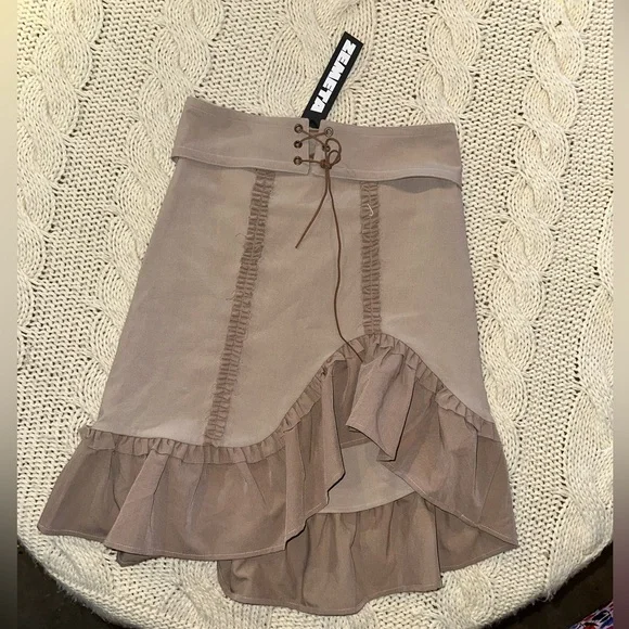 ZEMETA Attic Doll Midi Skirt in Taupe New - Picture 5 of 8